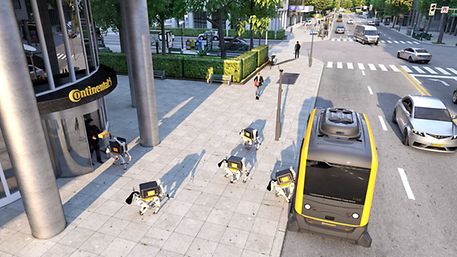 大陸集團的愿景：無縫駕乘將整合自主駕駛車與快遞機器人為一體